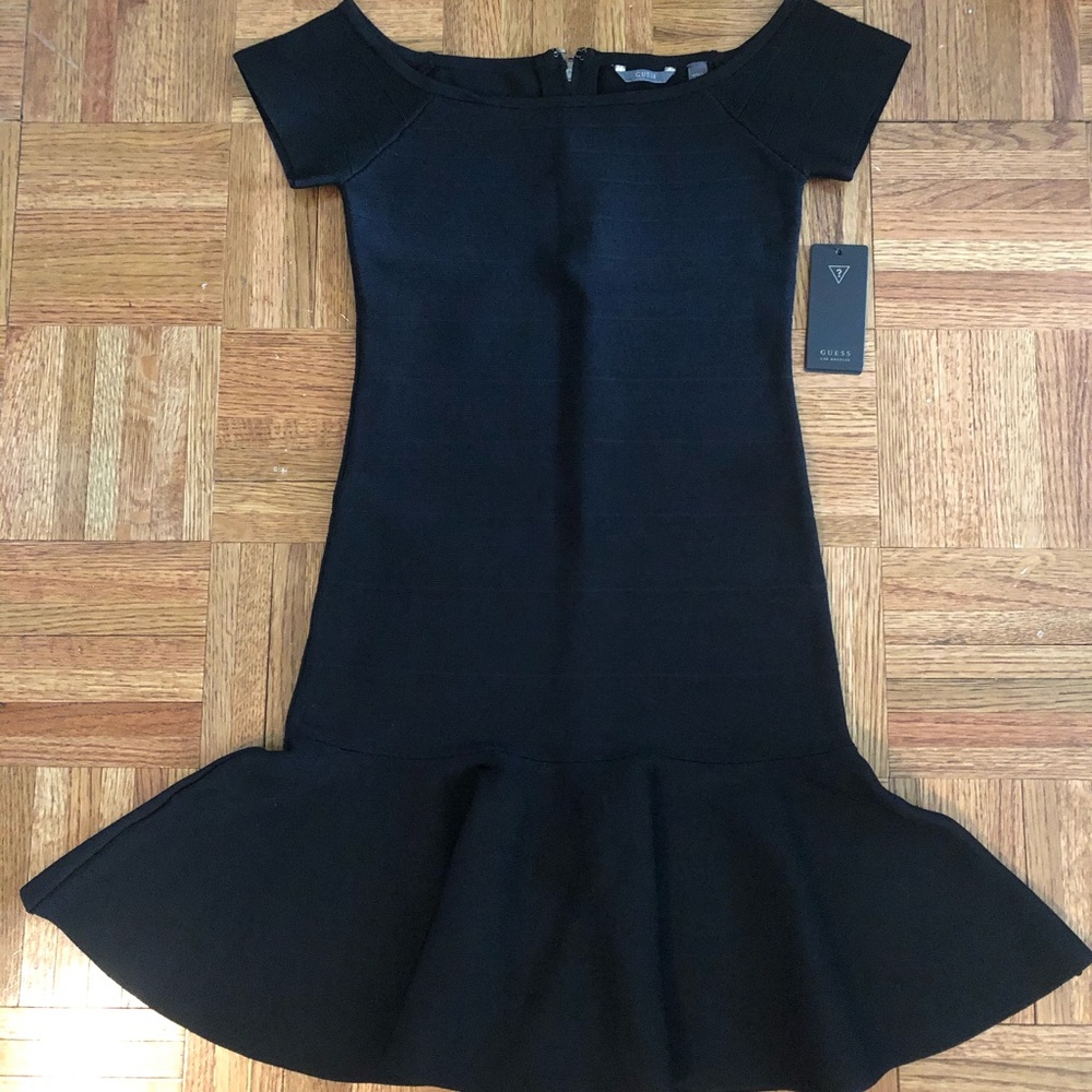 GUESS Black Bodycon Cocktail Dress- NEW!